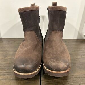 UGG size-13 men’s brown fluffy ankle boot